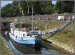 Restaurantschiff Canoo am D�sseldorfer Rheinufer, aufgenommen am 02.06.2011.  ...