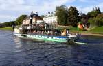 Personendampfer Meissen der S�chsischen Dampfschiffahrtsgesellschaft ist am Nachmittag des 06.10.2011 ...