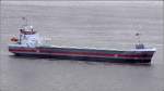 Die 2007 gebaute HYDRA (IMO 9356488) am 23.09.2011 Weser abw�rts ...