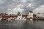 L�beck Hansa-Marina im Hansahafen, den ganzen Sommer �ber liegen hier ...