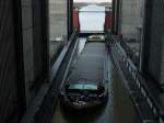 Noch ist im Schiffshebewerk der Trog mit der LUCKAU, Tangerm�nde, ...