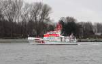 L�beck-Travem�nde, die Visite im Hafen ist beendet, Kurs Heimathafen Gr�mitz ...