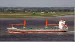 Die 2009 gebaute FLINTERSTREAM (IMO 9415040) am 25.05.2011 Weser aufw�rts ...