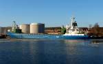 MS LAVINIA IMO 7221469, l�scht am L�becker Lagerhauskai Kunstd�nger...
Aufgenommen: 1.2.2012 ...