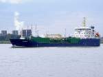 ALCEDO(IMO:9256432; L=117; B=18mtr; DWT6996t; Baujahr2003)der Asphalt-Bitumentanker ist im weitl�ufigen Hafengebiet ...