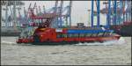 HADAG Hafenf�hre Reeperbahn am 04.01.2012 im Hamburger Hafen.Typ 2000 (B�geleisen) ...
