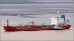 Die 2007 gebaute MOTIVATOR (IMO 9340386) am 11.06.2011 Weser aufw�rts ...