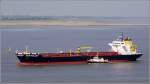 Die 2001 gebaute SEAMULLET (IMO 9204776) am 30.05.2011 Weser aufw�rts ...