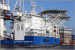 Die Offshore-Installtionsschiffe FRIEDRICH ERNESTINE (IMO 9578256) und VICTORIA MATHIAS (IMO ...