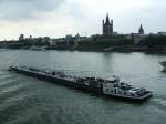MS Binnenschiffer Calcil 2 in K�ln Rhein-aufw�rts.(01.09.2007)  ...