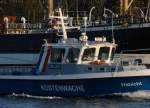 Das Streifenboot Habicht der Wasserschutzpolizei Travem�nde am 23.9.07. Im Hintergrund ...
