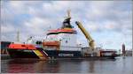 Das Gew�sserschutzschiff NEUWERK des WSA Cuxhaven wurde 1998 auf der ...