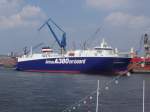 Ville de Bordeaux im Hamburger Hafen 2006 Spezialschiff der Airbus ...
