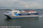Die Stena-Carisma von der schwedischen F�hrgesellschaft Stena Line f�hrt gerade ...