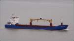 St�ckgut- und Mehrzweckfrachter Die 2000 gebaute BREMER FOREST (IMO 9197404) f�hrt am 27.08.2008 Weser abw�rts. Sie ist 86 m lang, 12 m breit, hat eine GT von 2528 und f�hrt unter der Flagge von Gibraltar. Fr�herer Name: PAAPSAND.