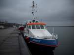 Wasserschutzpolizei Polizeischiff 'Granitz' liegt am 10.M�rz 2009 im Stadthafen Sassnitz.