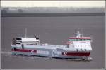 Wagenborg Shipping B.V. Die 2004 gebaute BOTHNIABORG (IMO 9267728) am 03.09.2007 Weser abw�rts fahrend. Sie ist 144 m lang, 21 m breit und hat eine GT von 12460. Heimathafen ist Delfzijl in den Niederlanden.