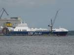 Ostsee Ein RORO Frachter im Hafen von Flensburg am 07.09.2008