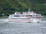 Kreuzfahrtschiffe ALEMANNIA wendet bei Km572(N�he Boppard);080903