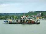 Rhein SIEGFRIED bei einer Flu�baustelle im Bereich OESTRICH-WINKS_080903
