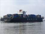 Containerschiff HANJIN Vienna, Hamburg ...  Volkmar D�ring 05.04.2009