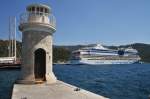 Am 27.August des vergangen Jahres läuft AIDAstella den letzten Hafen ihrer 7-tägigen Mittelmeer-Kreuzfahrt Marmaris in der Türkei an.