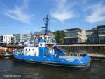 FAIPLAY X (6)  (IMO 9541681) am 24.7.2012, Hamburg, Elbe, Schlepperponton Neumhlen  Seeschiffsassistenzschlepper, Schottel ASD Tug / GT 308  / La 25 m, B 11,2 m, Tg 5,35 m / 2 ABC 8MDZC