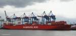 CAP HARVEY  (IMO 9440801) ex CPO Richmond
am 4.6.2012, Hamburg, Liegeplatz Athabaskakai
Containerschiff / BRZ 41.358 /  La 262,06 m, B 32,2 m, Tg 12,5 m, / 36160 kW, 24,1 kn / TEU 4255, davon 560 Khlcontainer  / 05.2009 bei Hyundai, Sd Korea / Flagge: Liberia, Eigner: Reederei Claus-Peter Offen , Operator: Hamburg-Sd /
