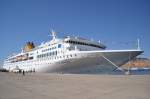 Die Costa  Voyager  am 26.11.2012 im Hafen von Sharm el Sheikh.Am nchsten Tag legt sie zur Kreuzfahrt ins Roten Meer ab.