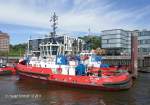 RT ZOE  (IMO 9333888) am 1.6.2011, Hamburg, Schlepperponton Neumhlen /  Schlepper / La 28,3 m, B 11,2 m, Tg 3,51 m / 3.930 kW ges., 12 kn, Pfahlzug 65 t / 2006 bei ASL Shipyard Pte.