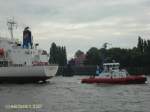 TUMAK   (1994) (Kotug)  (IMO 8521127) am 11.10.2007; Hamburg, Assistensschlepper fr „Coral Mermaid“ /  Ex Germania (1987-1994)  Schlepper / BRZ 245 / La 27,58 m, B 9,10 m, Tg.