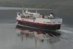 Die M/S  Narvik  hat auf sdgehenden Kurs Risyhamn verlassen und nimmt Kurs auf Sortland; 05.09.2006