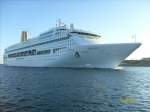 MS Oriana der P&O Cruises, HH Southampton, das schne Schiff wurde von Knigin Elizabeth II am 6.