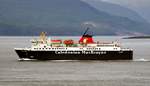 Das 90m lange Fährschiff Isle of Mull am 31.05.17 in Fahrtrichtung Isle of Mull