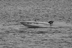 Ein Motorboot auf dem Roten Meer. (Scharm El-Scheich, Dezember 2018)
