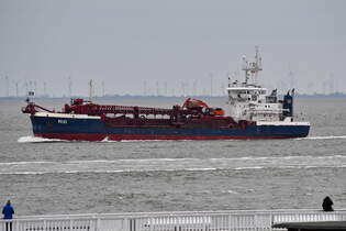 RIO , Saugbagger , IMO 8613047 , Baujahr 1978 , 82 x 16 m , 08.04.2025 , Cuxhaven - Alte Liebe , 