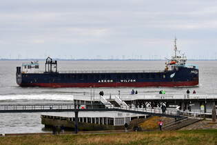 WILSON FLEX  II , Mehrzweckschiff , IMO 9911446 , Baujahr 2022 , 88.5 x 14 m ,  Cuxhaven - Alte Liebe , 09.04.2025 ,