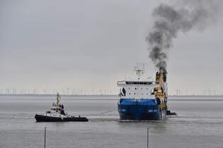 BBC RUBY , Mehrzweckschiff , IMO 9563744 , Baujahr 2013 , 153.45 x 23.45 m , 985 TEU , 10.04.2025 , Cuxhaven - Alte Liebe , 