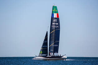 Team Frankreich der Gesamtsieger des SailGP Sassnitz.