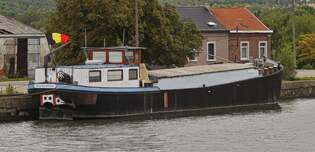 GMS EXCELSIOR; IMO 02317979, liegt am Ufer des Albertkanal vertut.