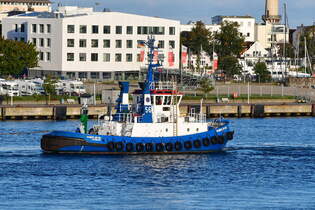 FAIRPLAY-56 , Schlepper , IMO 9036234 , Baujahr 1992 , 28 x 10 m , 12.09.2025 , Rostock-Warnemnde , 