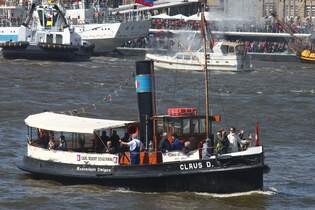 Dampfschiff CLAUS D (ENI 05114920); Eigner/Betreiber: Museumshafen Oevelgnne; Datum: 10.05.2015; Aufnahmeort: Elbe/Hafen Hamburg, Deutschland.