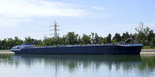 TMS Walter, ENI 02327632, rheinabwrts vor der Schleuse Vogelgrn/Elsa, Mai 2025