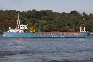 Frachtschiff WILSON TWISTEDEN (IMO 9195468); Eigner/Betreiber: Wilson; Datum: 19.09.2025; Aufnahmeort: Elbe/Hafen Hamburg, Deutschland.