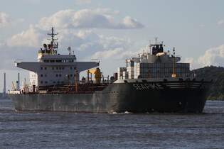 Tankschiff SEAPIKE (IMO 9423449); Datum: 23.09.2025; Aufnahmeort: Elbe/Hafen Hamburg, Deutschland.