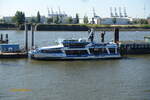 CONCORDIA (ENI 04307280) am 15.9.2023, Hamburg, Elbe Hinterkante berseebrcke  /     Fahrgast-Binnenschiff (Katamaran) / La 31,2 m, B 8,5 m, Tg 1,6 m / 2 Diesel, Caterpillar, ges.