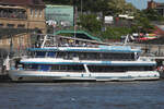 Fahrgastschiff RIVER STAR;; Eigner/Betreiber: Reederei  RainerAbicht; Aufnahmeort: Elbe/Hafen Hamburg, Deutschland; Datum: 10.06.2015; Info: (ENI 04608280) Ex-Namen: PRINCESSE MARIE ASTRID (3) (1993-1999), GUTENBERG (1999-2004) / Binnenfahrgastschiff ...