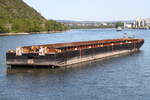 GSL WAIBEL 16, ENI 04605270, liegt am 30.04.2025 auf dem Rhein bei Andernach.