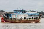 Flussschiff AG-0466-TS; Eigner/Betreiber: unbekannt; Aufnahmeort: My Tho, Mekong (Mekongdelta), Vietnam; Datum: 08.11.2011; Info: Im Mekongdelta dienen Schiffe dieser Art nicht nur zum Transport