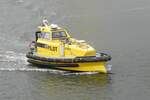 Das Lotsenversetzboot Elbe 1 am 17.09.25 im Hafen von Cuxhaven.